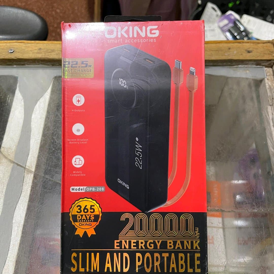 Pawer bank OKING 20000 mAh slim and portable