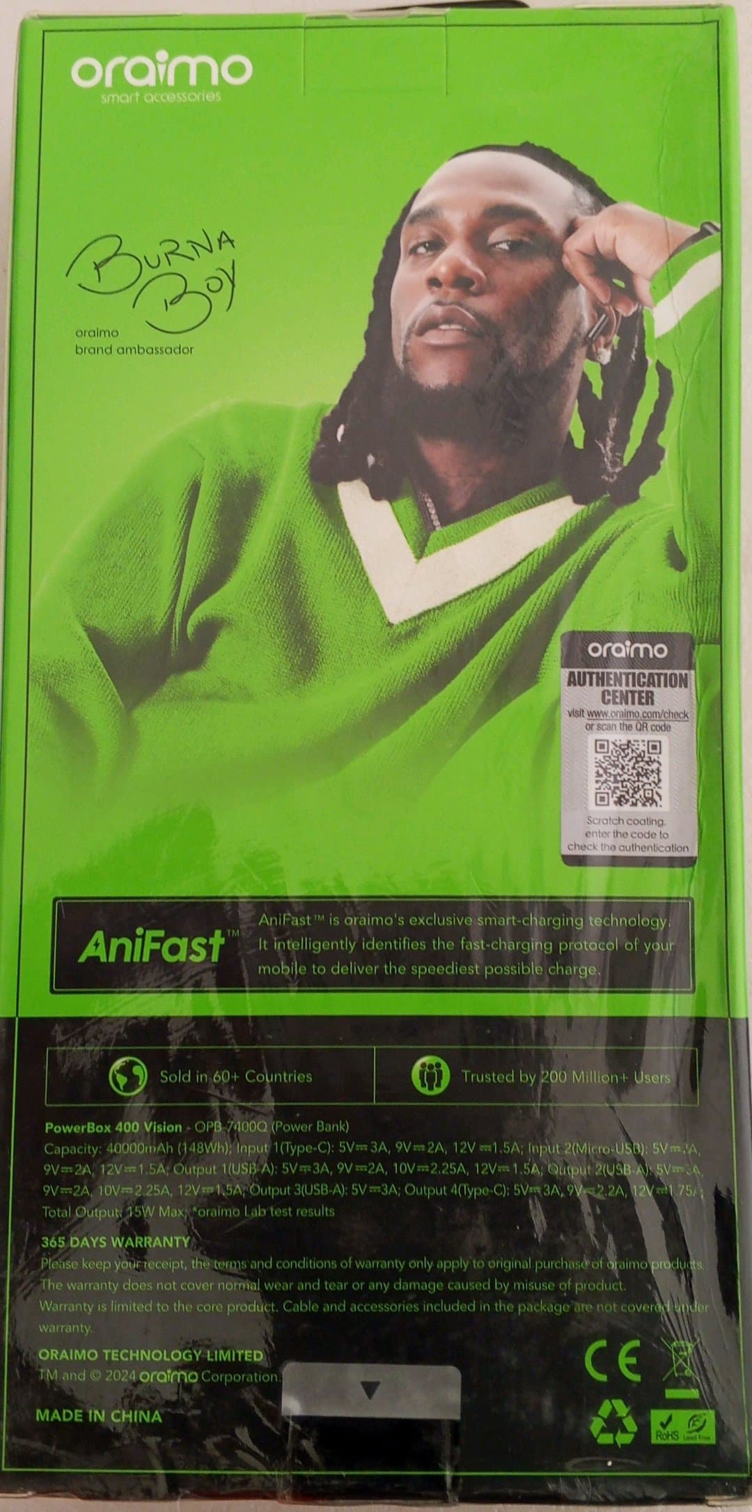 Power Bank ORAIMO OPB-7400Q – vignette 2