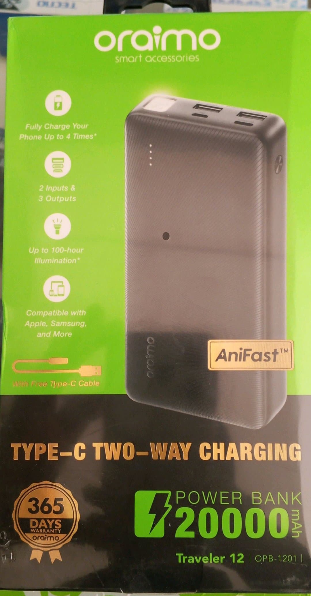 Power Bank ORAIMO OPB-1201