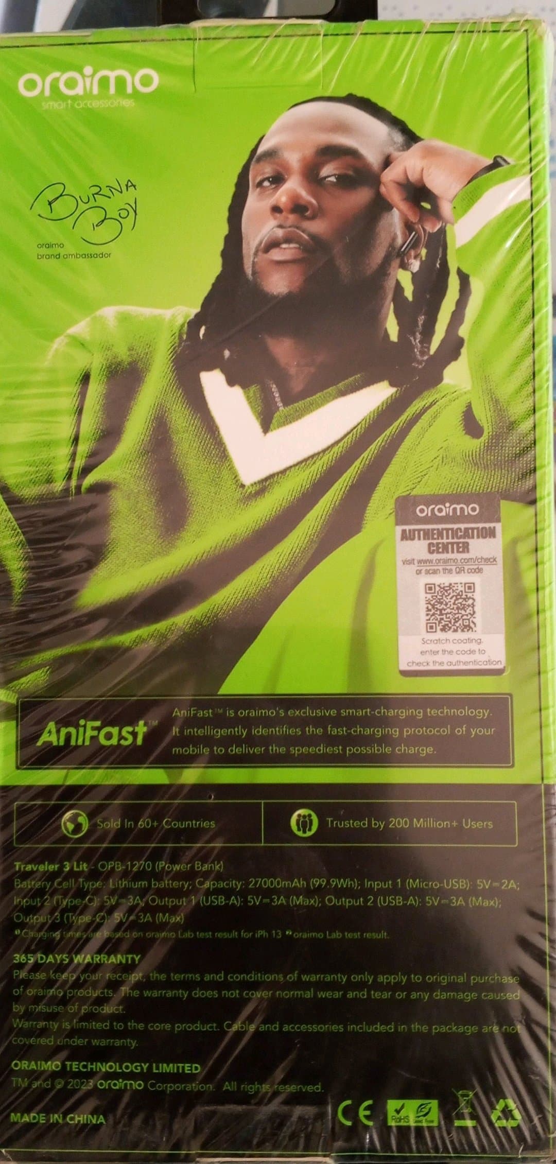 Power Bank ORAIMO OPB-1270
