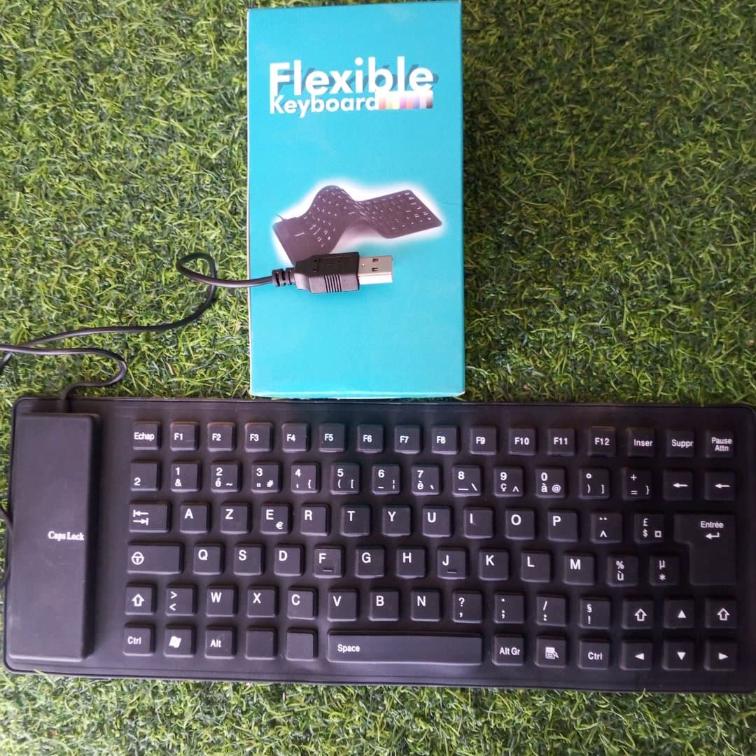 Clavier portable flexible Azerty